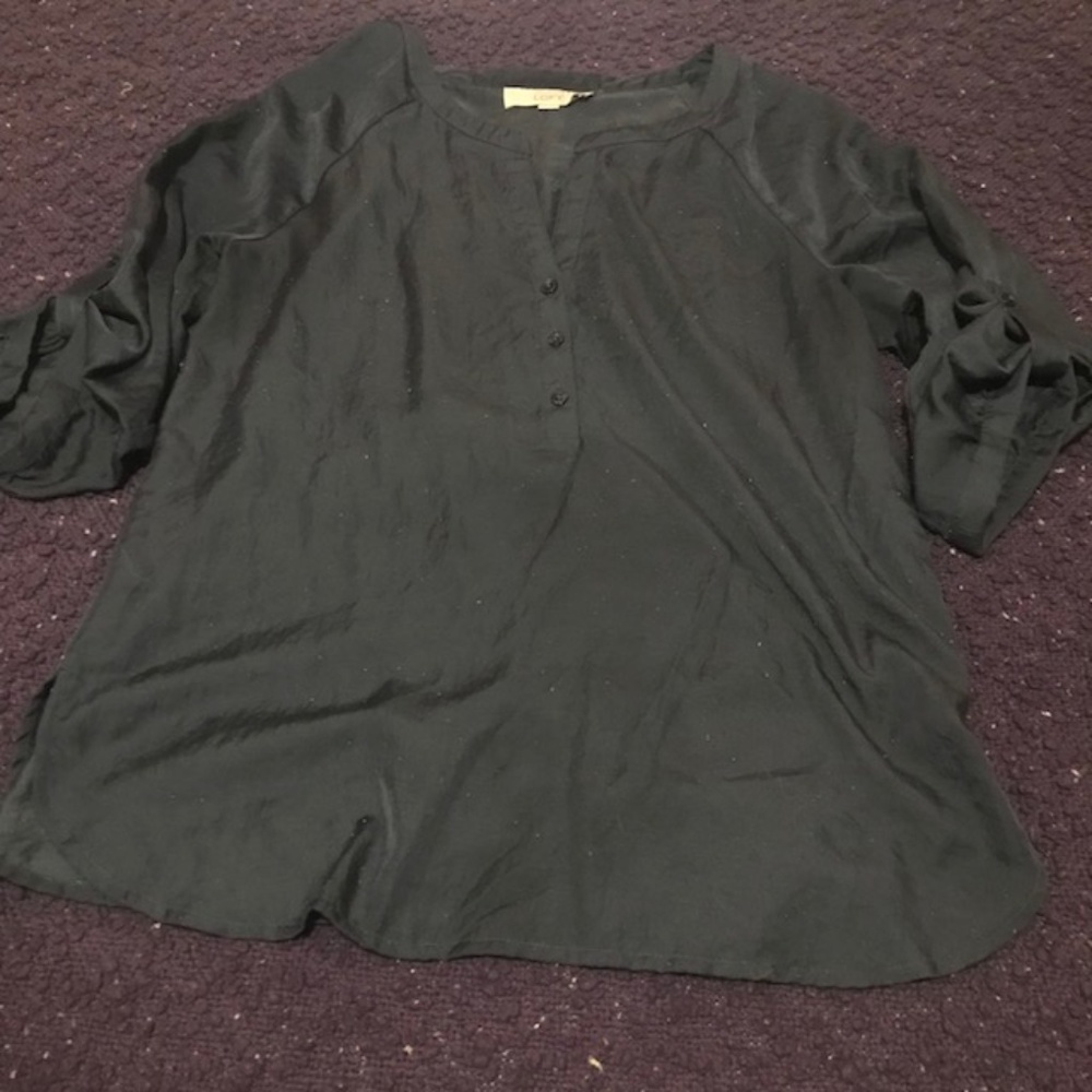 Loft Navy Blue Blouse